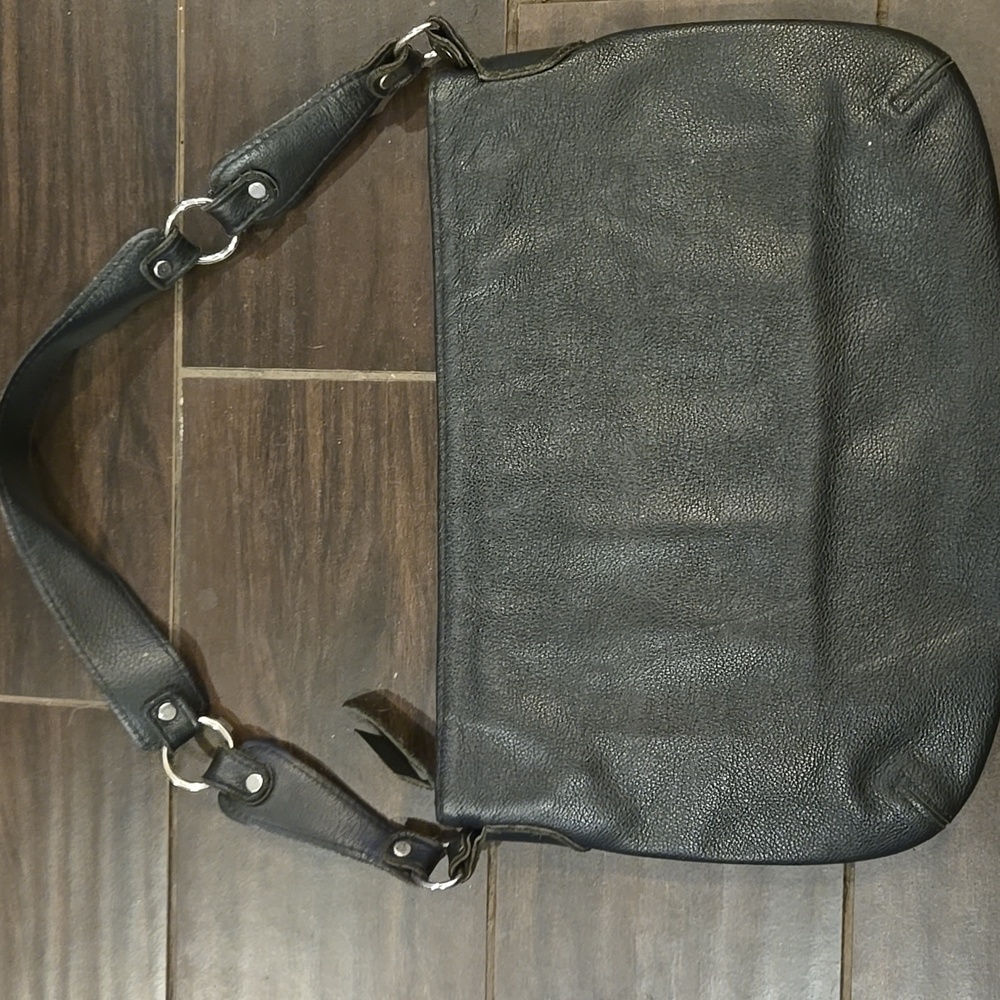 HARLEY-DAVIDSON Black Leather Shoulder Bag - Picture 4 of 4